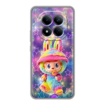 Силиконовый чехол на Redmi Note 15 Pro 4G с принтом Labubu Лабубу