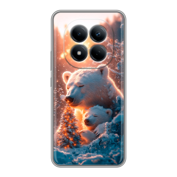 Силиконовый чехол на Redmi Note 15 Pro 4G с принтом Новый год