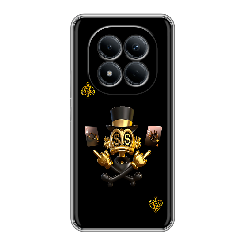 Силиконовый чехол на Redmi Note 15 Pro 4G с принтом Золотой скрудж макдак Силиконовый чехол на Redmi Note 15 Pro 4G с принтом Золотой скрудж макдак
