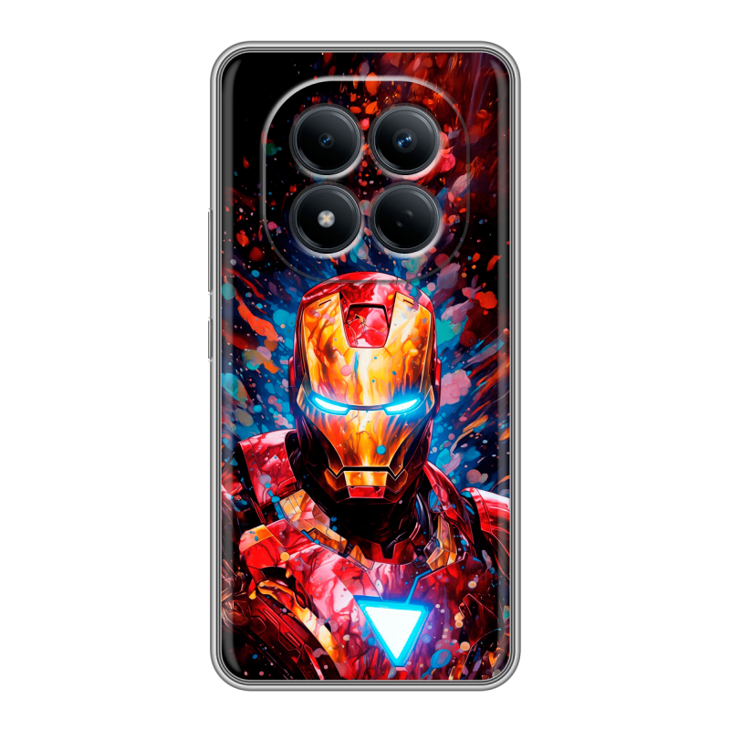 Силиконовый чехол на Redmi Note 15 Pro 4G с принтом Железный человек Ironman Силиконовый чехол на Redmi Note 15 Pro 4G с принтом Железный человек Ironman