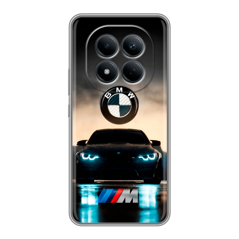 Силиконовый чехол на Redmi Note 15 Pro 4G с принтом БМВ BMW Силиконовый чехол на Redmi Note 15 Pro 4G с принтом БМВ BMW