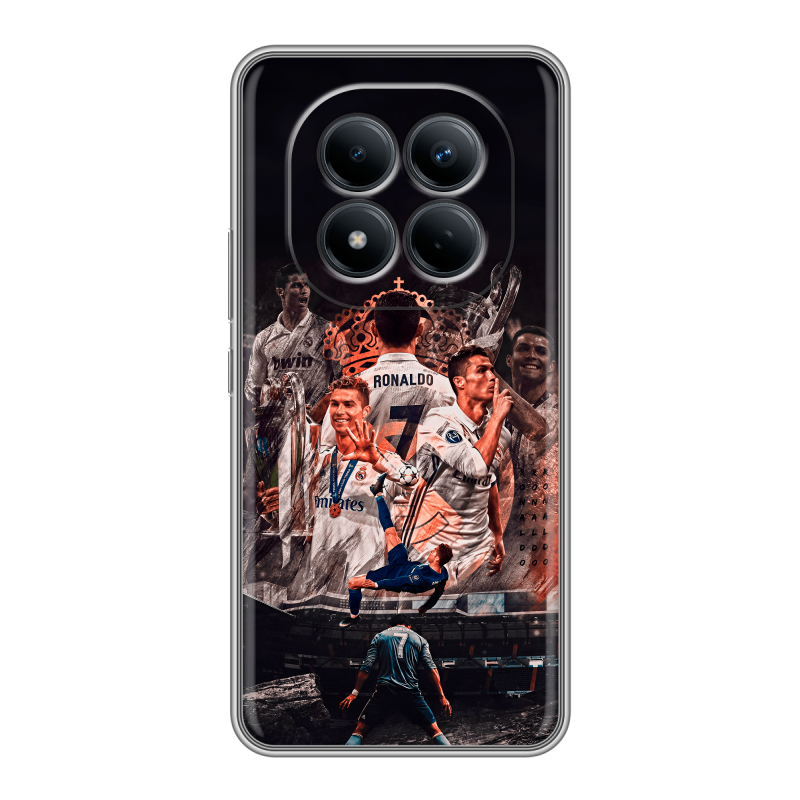 Силиконовый чехол на Redmi Note 15 Pro 4G с принтом Реал Роналдо Real Ronaldo Силиконовый чехол на Redmi Note 15 Pro 4G с принтом Реал Роналдо Real Ronaldo