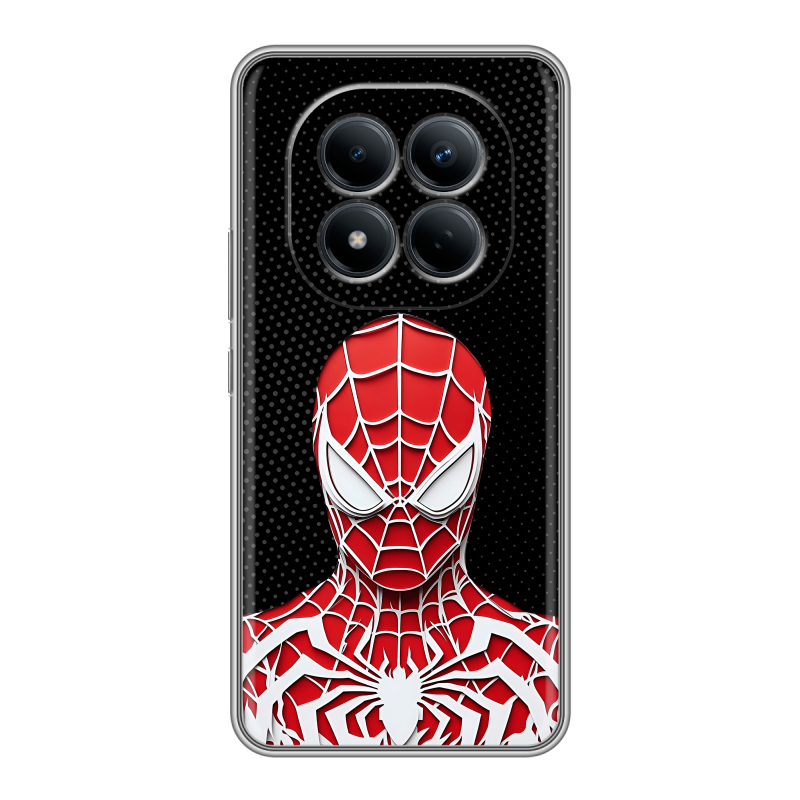 Силиконовый чехол на Redmi Note 15 Pro 4G с принтом человек паук spiderman Силиконовый чехол на Redmi Note 15 Pro 4G с принтом человек паук spiderman