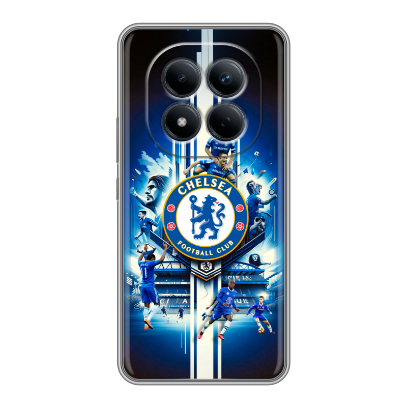 Силиконовый чехол на Redmi Note 15 Pro 4G с принтом Chelsea Челси Силиконовый чехол на Redmi Note 15 Pro 4G с принтом Chelsea Челси