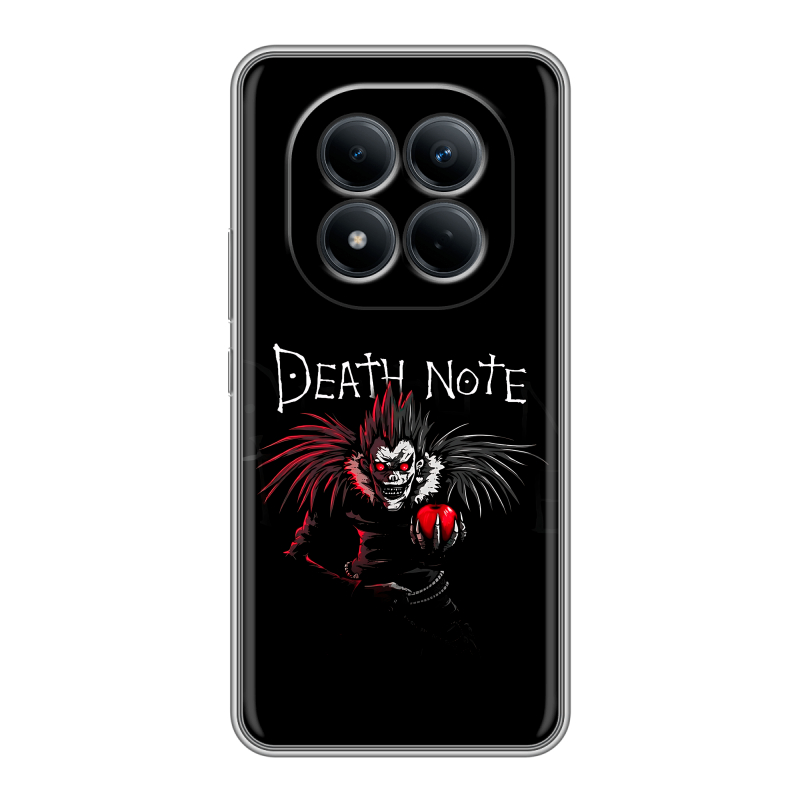 Силиконовый чехол на Redmi Note 15 Pro 4G с принтом Death note Тетрадь смерти Силиконовый чехол на Redmi Note 15 Pro 4G с принтом Death note Тетрадь смерти