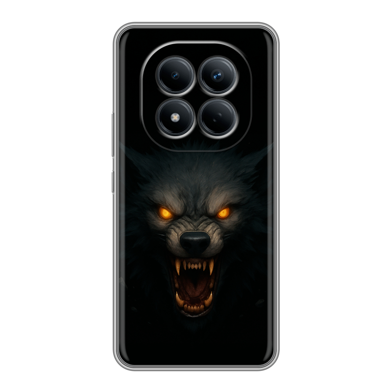 Силиконовый чехол на Redmi Note 15 Pro 4G с принтом Волк Силиконовый чехол на Redmi Note 15 Pro 4G с принтом Волк
