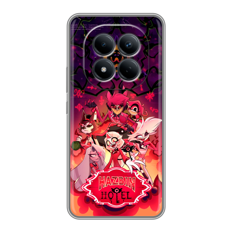 Силиконовый чехол на Redmi Note 15 Pro 4G с принтом Hazbin Hotel Отель Хазбин Силиконовый чехол на Redmi Note 15 Pro 4G с принтом Hazbin Hotel Отель Хазбин