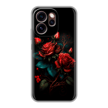 Силиконовый чехол на OPPO Reno15 Pro 5G с принтом Розы красные Силиконовый чехол на OPPO Reno15 Pro 5G с принтом Розы красные