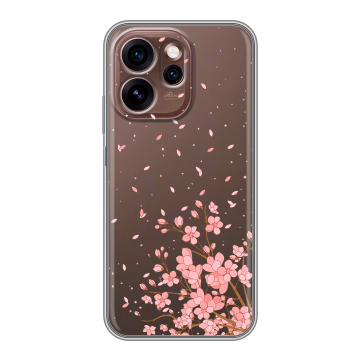 Силиконовый чехол на OPPO Reno15 Pro 5G с принтом Ветка сакуры Силиконовый чехол на OPPO Reno15 Pro 5G с принтом Ветка сакуры