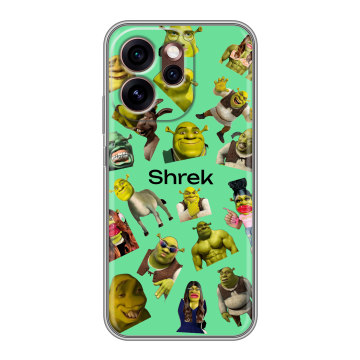 Силиконовый чехол на OPPO Reno15 Pro 5G с принтом Шрек Shrek
