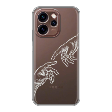 Силиконовый чехол на OPPO Reno15 Pro 5G с принтом Сотворение мира