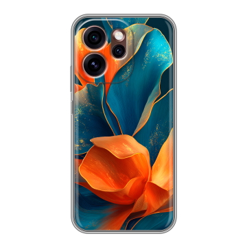 Силиконовый чехол на OPPO Reno15 Pro 5G с принтом Цветы