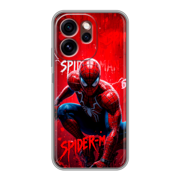 Силиконовый чехол на OPPO Reno15 Pro 5G с принтом Spiderman Человек паук Силиконовый чехол на OPPO Reno15 Pro 5G с принтом Spiderman Человек паук