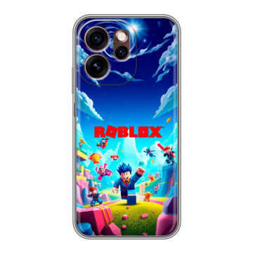 Силиконовый чехол на OPPO Reno15 Pro 5G с принтом Roblox Роблокс Силиконовый чехол на OPPO Reno15 Pro 5G с принтом Roblox Роблокс