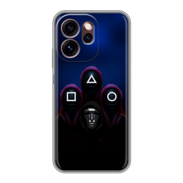 Силиконовый чехол на OPPO Reno15 Pro 5G с принтом Игра Кальмара