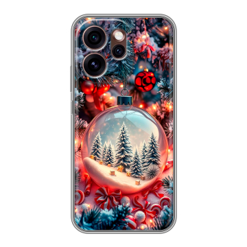 Силиконовый чехол на OPPO Reno15 Pro 5G с принтом Новый год