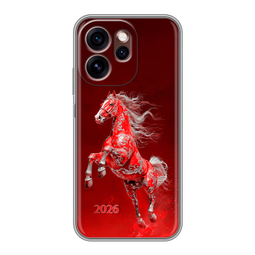 Силиконовый чехол на OPPO Reno15 Pro 5G с принтом Новый год