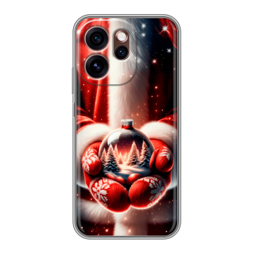 Силиконовый чехол на OPPO Reno15 Pro 5G с принтом Новый год