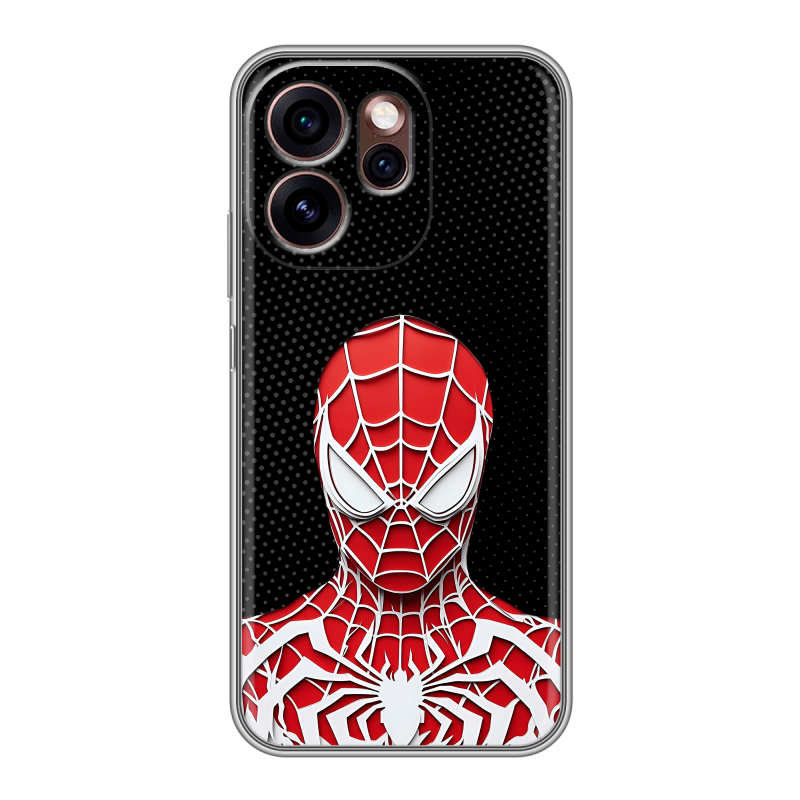 Силиконовый чехол на OPPO Reno15 Pro 5G с принтом человек паук spiderman Силиконовый чехол на OPPO Reno15 Pro 5G с принтом человек паук spiderman