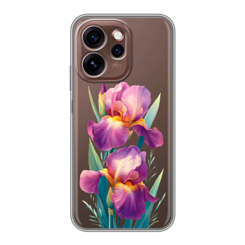 Силиконовый чехол на OPPO Reno15 Pro 5G с принтом Цветы орхидеи Силиконовый чехол на OPPO Reno15 Pro 5G с принтом Цветы орхидеи