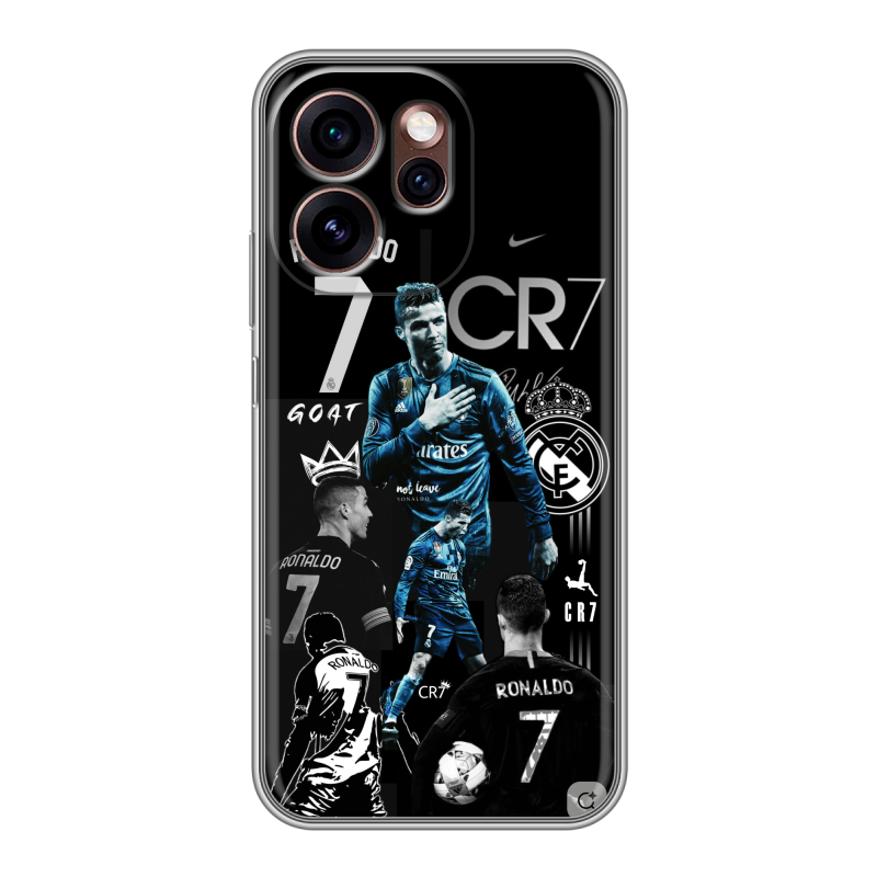 Силиконовый чехол на OPPO Reno15 Pro 5G с принтом Реал Роналдо Силиконовый чехол на OPPO Reno15 Pro 5G с принтом Реал Роналдо