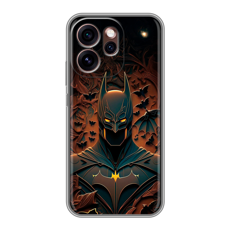 Силиконовый чехол на OPPO Reno15 Pro 5G с принтом Batman Бэтмен Силиконовый чехол на OPPO Reno15 Pro 5G с принтом Batman Бэтмен