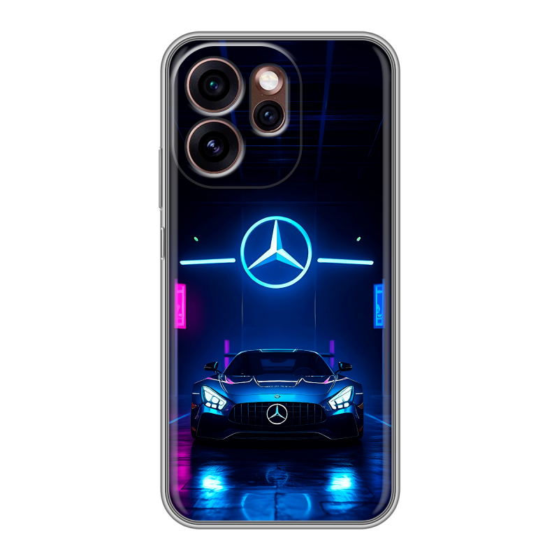 Силиконовый чехол на OPPO Reno15 Pro 5G с принтом Mercedes Мерседес Силиконовый чехол на OPPO Reno15 Pro 5G с принтом Mercedes Мерседес