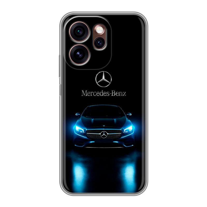 Силиконовый чехол на OPPO Reno15 Pro 5G с принтом Mercedes Мерседес Силиконовый чехол на OPPO Reno15 Pro 5G с принтом Mercedes Мерседес