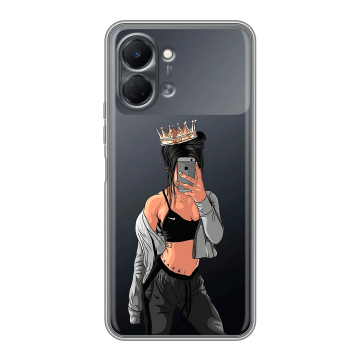 Силиконовый чехол на Tecno Spark Go 3 с принтом Женские принты Силиконовый чехол на Tecno Spark Go 3 с принтом Женские принты