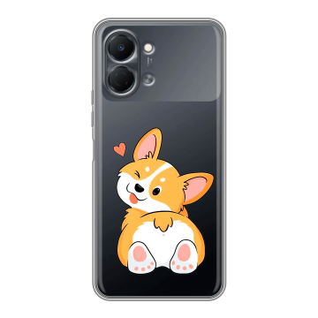 Силиконовый чехол на Tecno Spark Go 3 с принтом Корги Силиконовый чехол на Tecno Spark Go 3 с принтом Корги