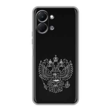 Силиконовый чехол на Tecno Spark Go 3 с принтом Герб России Силиконовый чехол на Tecno Spark Go 3 с принтом Герб России