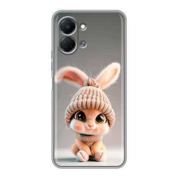 Силиконовый чехол на Tecno Spark Go 3 с принтом Кролик