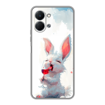 Силиконовый чехол на Tecno Spark Go 3 с принтом кролик зайчик Силиконовый чехол на Tecno Spark Go 3 с принтом кролик зайчик