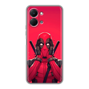 Силиконовый чехол на Tecno Spark Go 3 с принтом Дедпул Deadpool Силиконовый чехол на Tecno Spark Go 3 с принтом Дедпул Deadpool