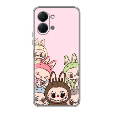 Силиконовый чехол на Tecno Spark Go 3 с принтом Лабубу