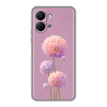 Силиконовый чехол на Tecno Spark Go 3 с принтом Цветы Силиконовый чехол на Tecno Spark Go 3 с принтом Цветы