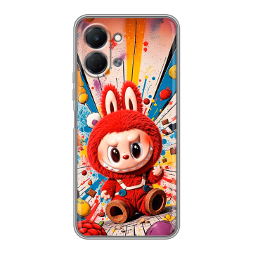 Силиконовый чехол на Tecno Spark Go 3 с принтом Labubu Лабубу Силиконовый чехол на Tecno Spark Go 3 с принтом Labubu Лабубу