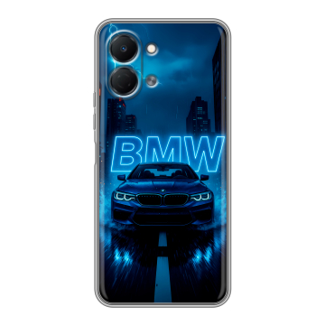 Силиконовый чехол на Tecno Spark Go 3 с принтом BMW БМВ