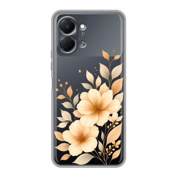 Силиконовый чехол на Tecno Spark Go 3 с принтом для девушки