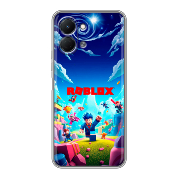 Силиконовый чехол на Tecno Spark Go 3 с принтом Roblox Роблокс Силиконовый чехол на Tecno Spark Go 3 с принтом Roblox Роблокс