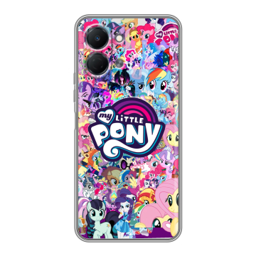Силиконовый чехол на Tecno Spark Go 3 с принтом My little pony Дружба чудо Силиконовый чехол на Tecno Spark Go 3 с принтом My little pony Дружба чудо