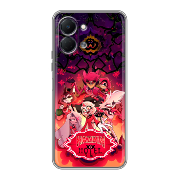 Силиконовый чехол на Tecno Spark Go 3 с принтом Hazbin Hotel Отель Хазбин Силиконовый чехол на Tecno Spark Go 3 с принтом Hazbin Hotel Отель Хазбин
