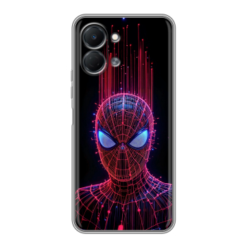Силиконовый чехол на Tecno Spark Go 3 с принтом Spiderman Человек паук