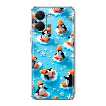 Силиконовый чехол на Tecno Spark Go 3 с принтом Новый год