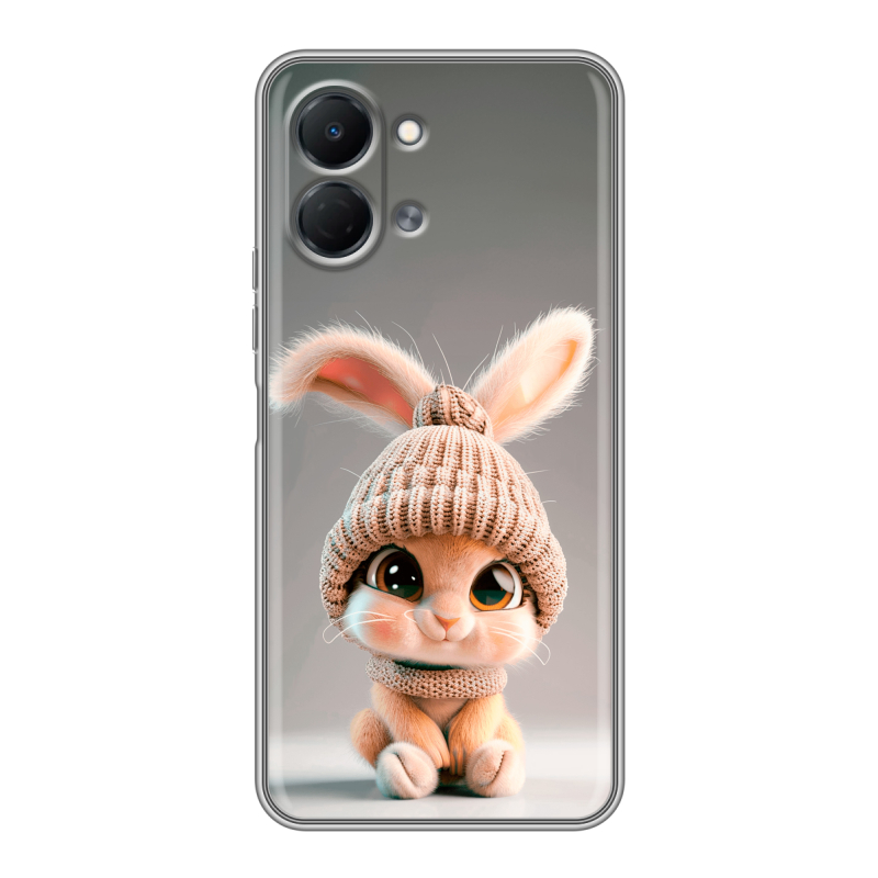 Силиконовый чехол на Tecno Spark Go 3 с принтом Кролик Силиконовый чехол на Tecno Spark Go 3 с принтом Кролик