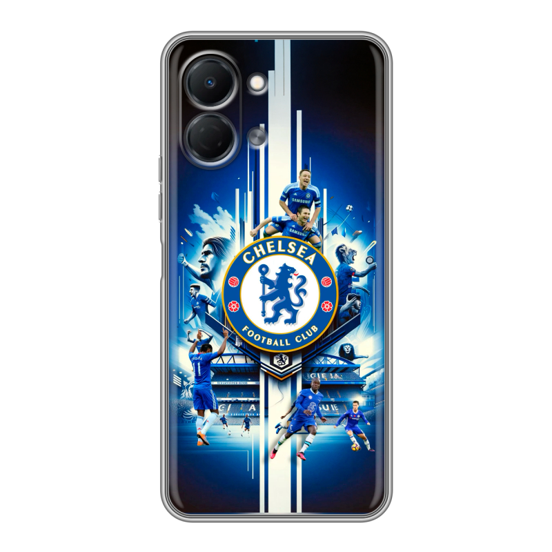 Силиконовый чехол на Tecno Spark Go 3 с принтом Chelsea Челси Силиконовый чехол на Tecno Spark Go 3 с принтом Chelsea Челси
