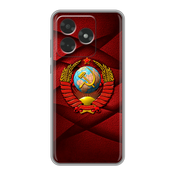 Силиконовый чехол на Honor X5c с принтом Герб СССР Силиконовый чехол на Honor X5c с принтом Герб СССР