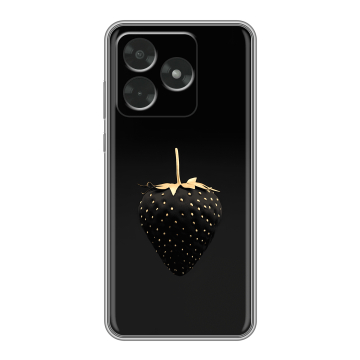 Силиконовый чехол на Honor X5c с принтом Черная клубника Силиконовый чехол на Honor X5c с принтом Черная клубника
