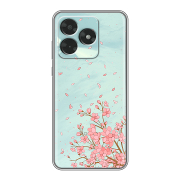 Силиконовый чехол на Honor X5c с принтом Ветка сакуры Силиконовый чехол на Honor X5c с принтом Ветка сакуры