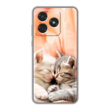 Силиконовый чехол на Honor X5c с принтом Котята